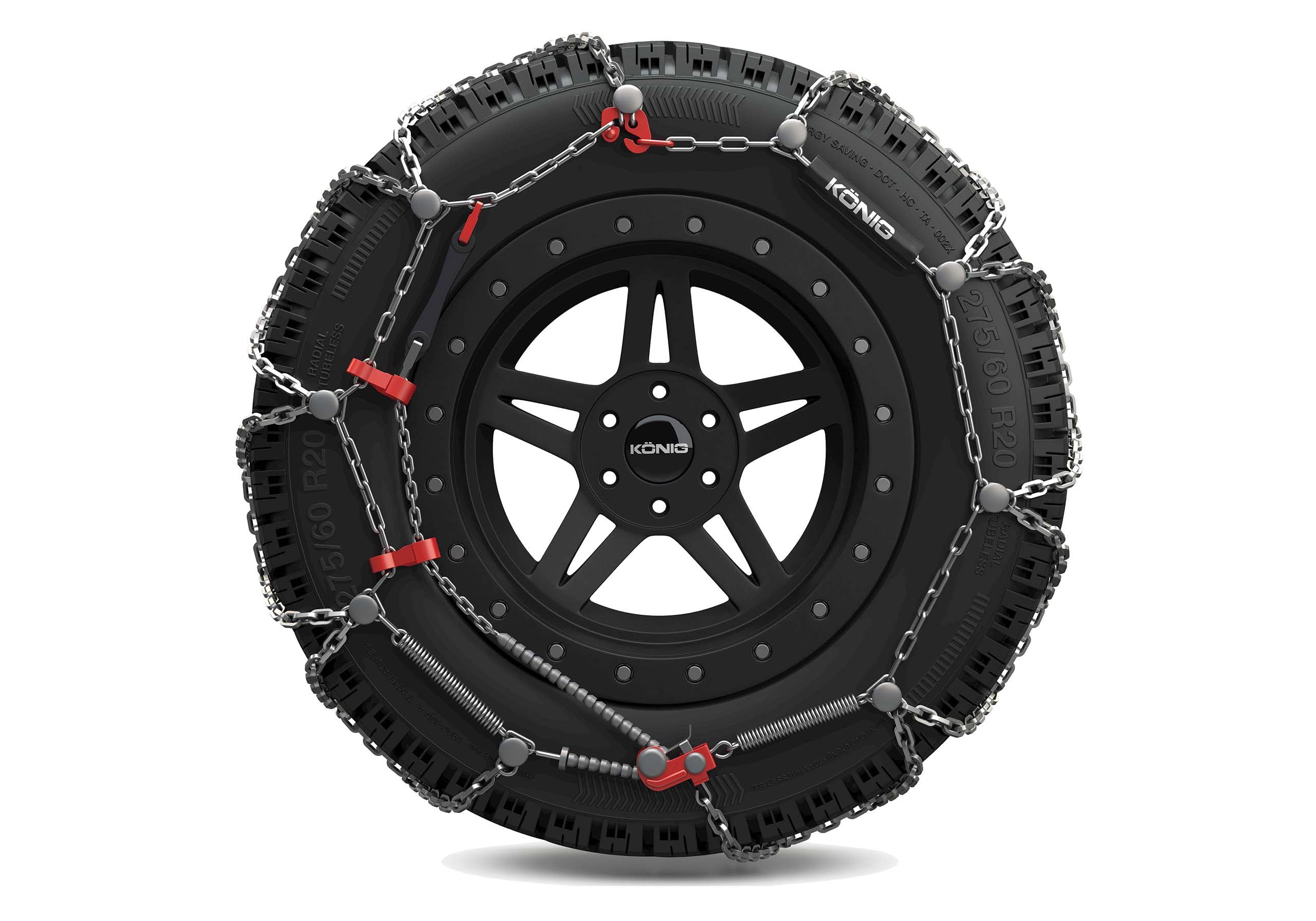 Ford Ranger double cab (2022 onwards):König XD-16 Pro snow chains (pair) no. XD-16 Pro 279