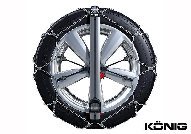 Kia Sorento (2015 to 2020):Knig Easy-fit SUV snow chains (pair) no. SUV 247