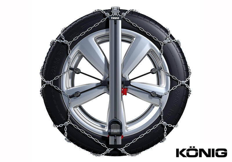 Hyundai Santa Fe (2006 to 2012):Knig Easy-fit SUV snow chains (pair) no. SUV 247