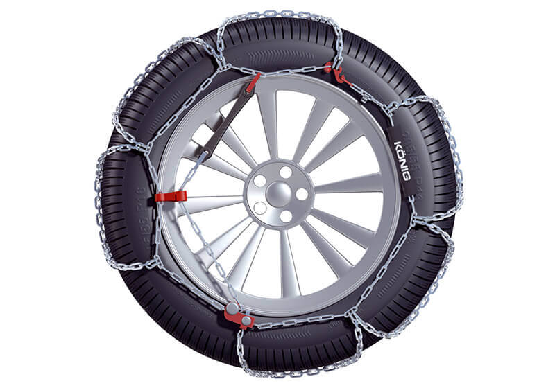 Kia Ceed Sportswagon (2018 onwards):König CB-12 snow chains (pair) no. CB-12 090