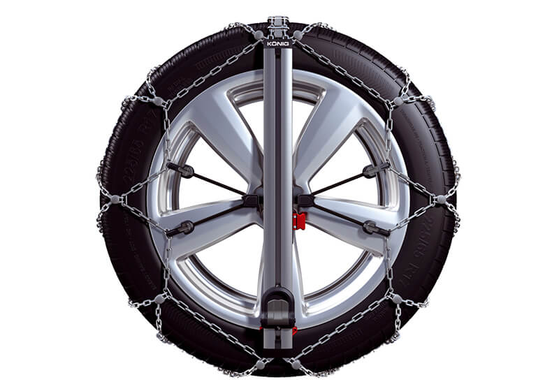 Toyota Land Cruiser 90 five door (1996 to 1999):Konig Easy-fit SUV snow chains (pair) no. SUV 267