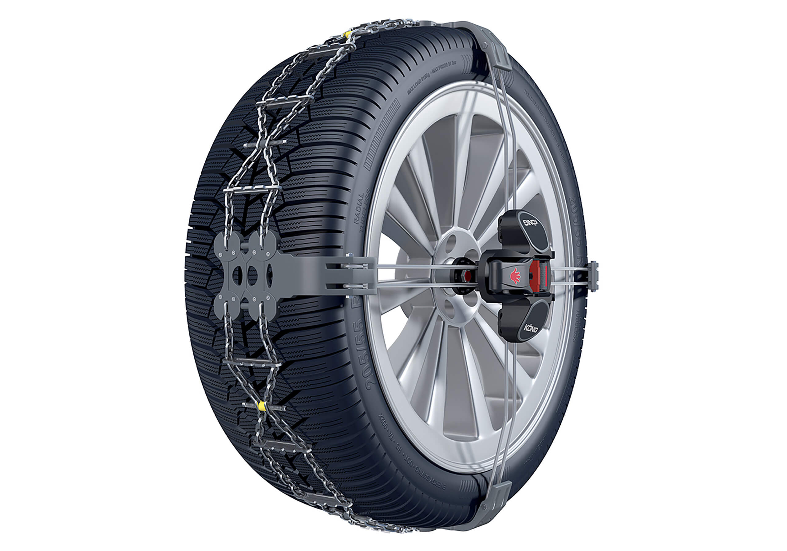 Peugeot 206 five door (1998 to 2010):Knig K-Summit snow chains (pair) no. K-Summit 11