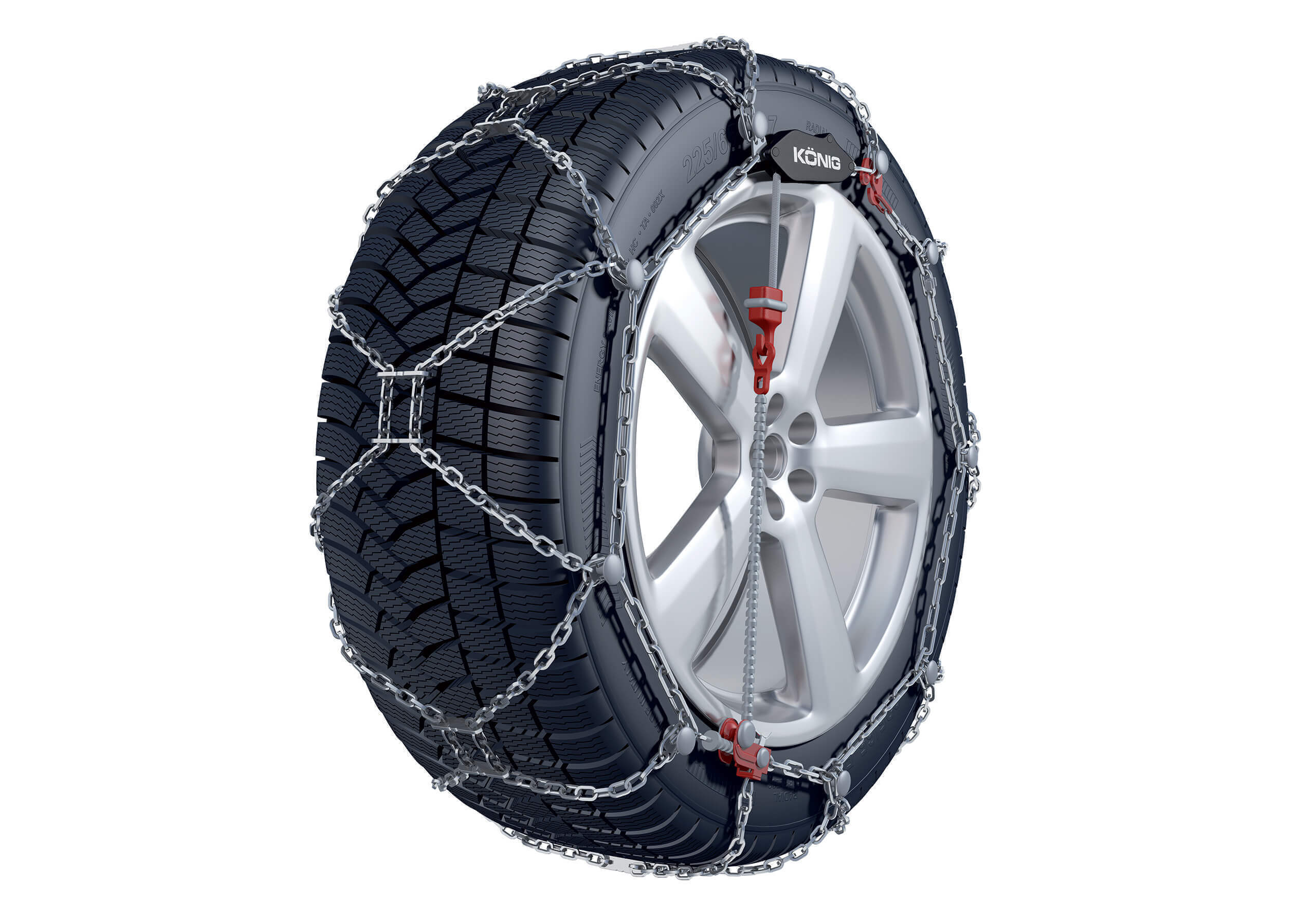 Iveco Daily L2 H1 (2006 to 2014):Knig XG-12 Pro snow chains (pair) no. KGXG-12 Pro 220