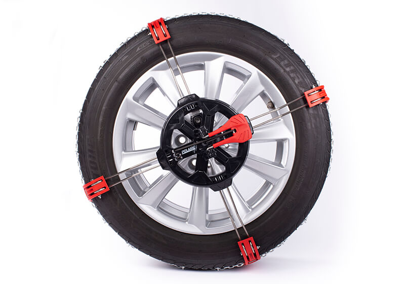 Audi Q4 Sportback e-tron (2021 onwards):Polaire STEEL GRIP ladder-track snow chains (pair) size 140