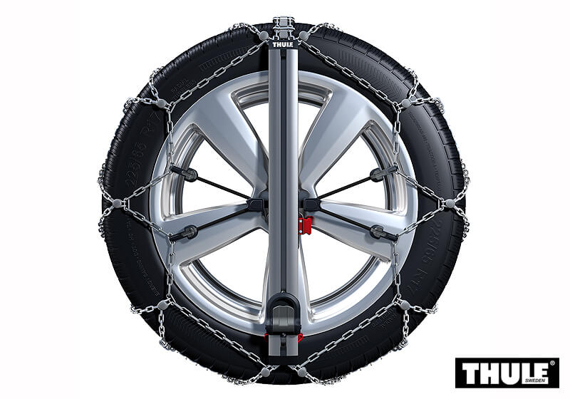 Kia Sportage five door (2004 to 2010):Thule Easy-fit SUV snow chains (pair) no. SUV 225