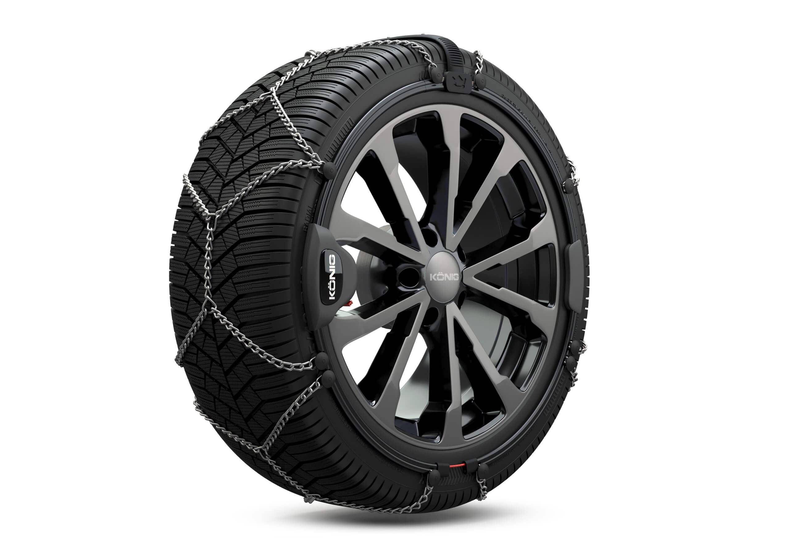 Mercedes Benz B Class (2019 onwards):Knig Reflex Edge automatic snow chains (pair) no. 597