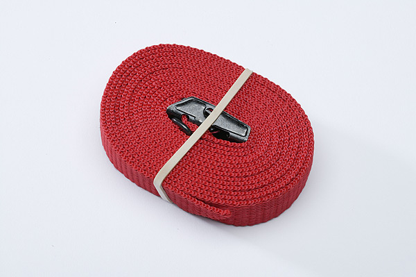 :FASTY strap 250cm, red, 25mm wide, 400kg (1 strap) no. FS124