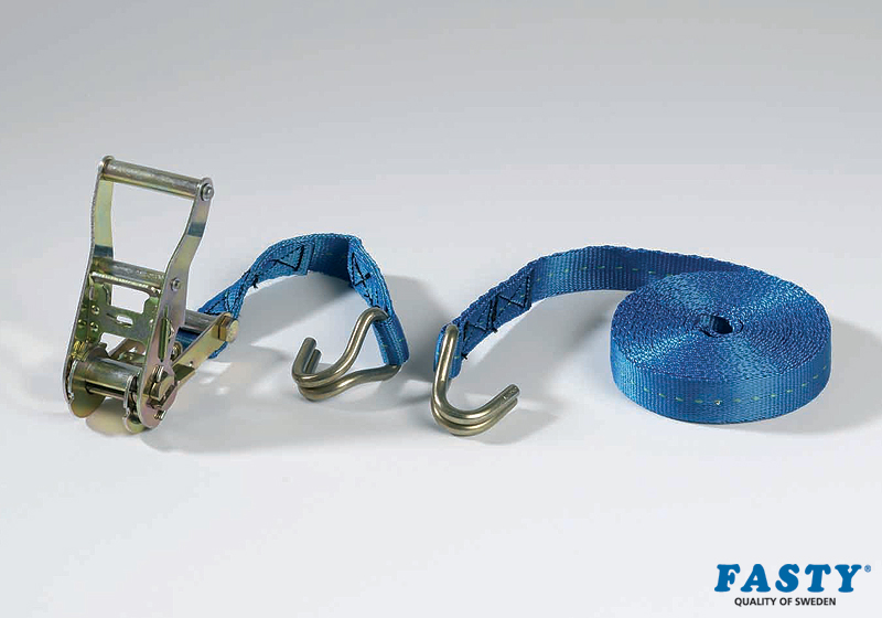 :FASTY Ratchet Turnbuckle with hooks 30 + 470cm blue 1000kg (1 unit bag) no. FS187