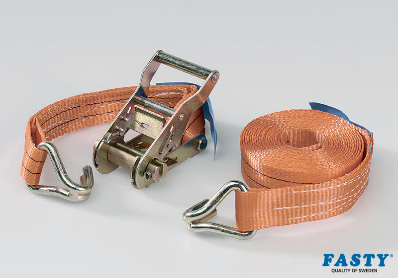 :FASTY Ratchet Turnbuckle with hooks 50 + 450cm orange 2500kg (1 unit) no. FS188