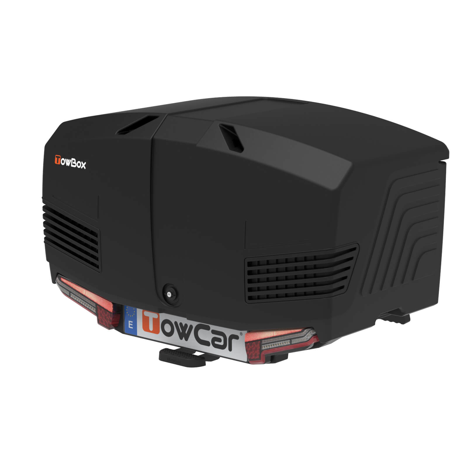 TowBox V3 towball-mounted 400L luggage box, black
