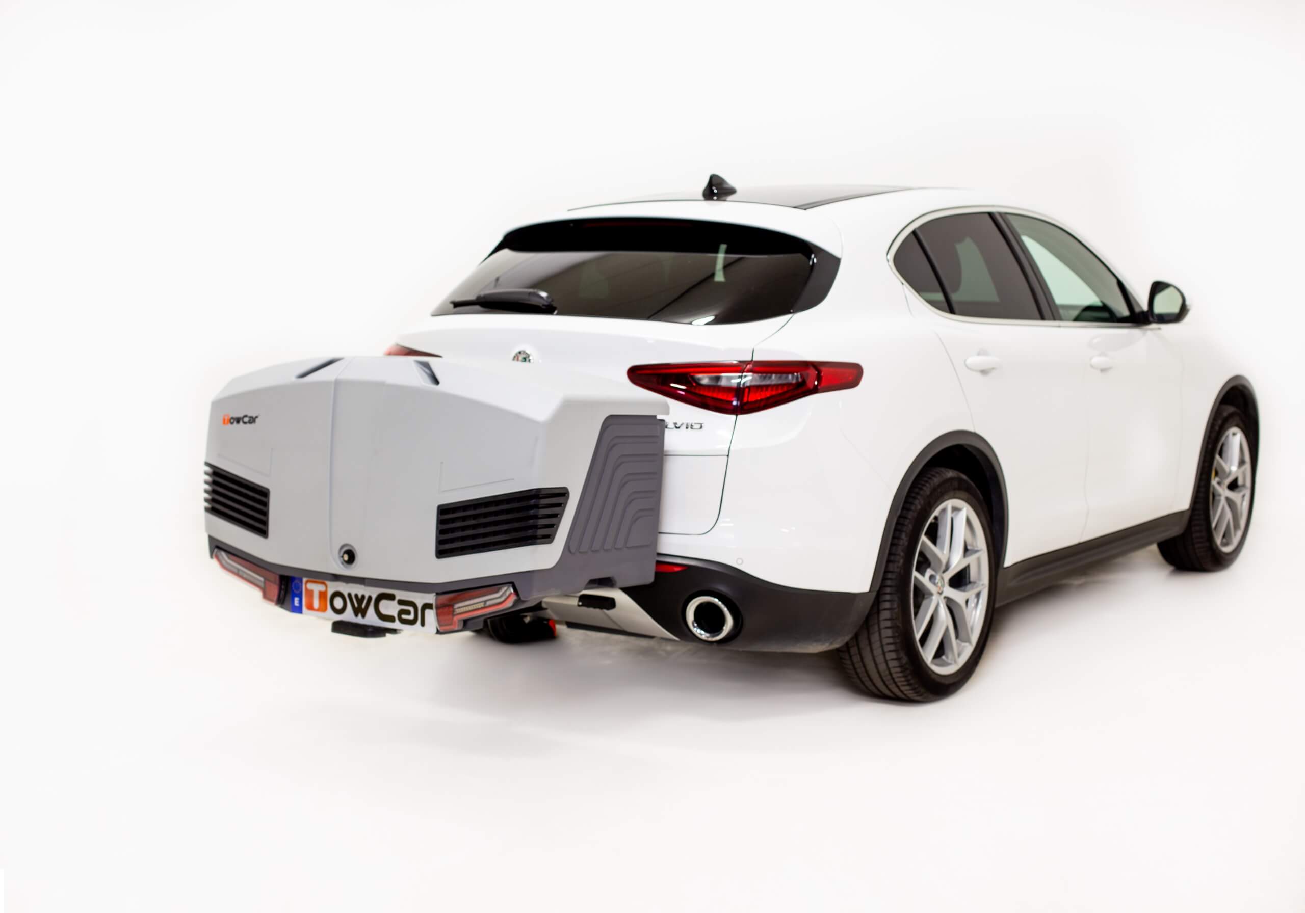 TowBox V3 towballmounted 400L luggage box, grey, TV3XGG0