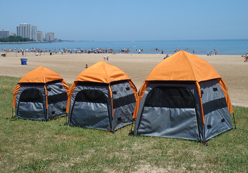 PetEgo EB UPet Tent silver orange large ERUPETL