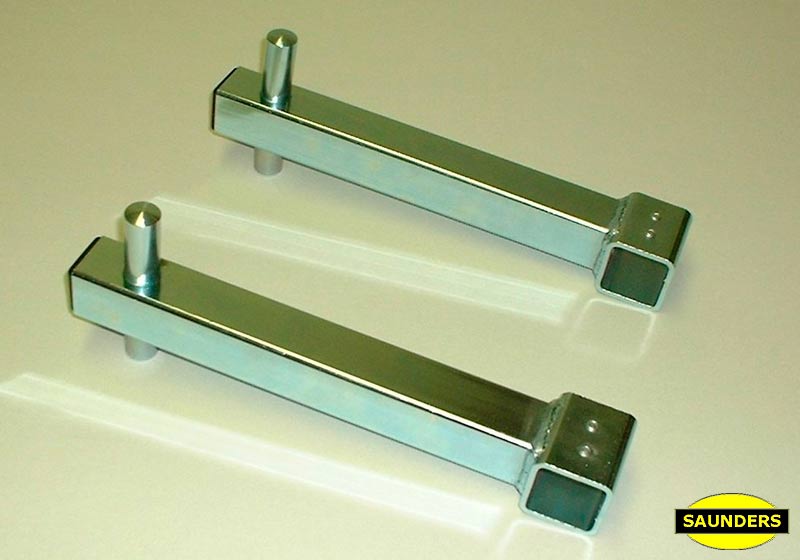 :Saunders front load stops (pair) for heavy duty bars no RA45 - RETURNED