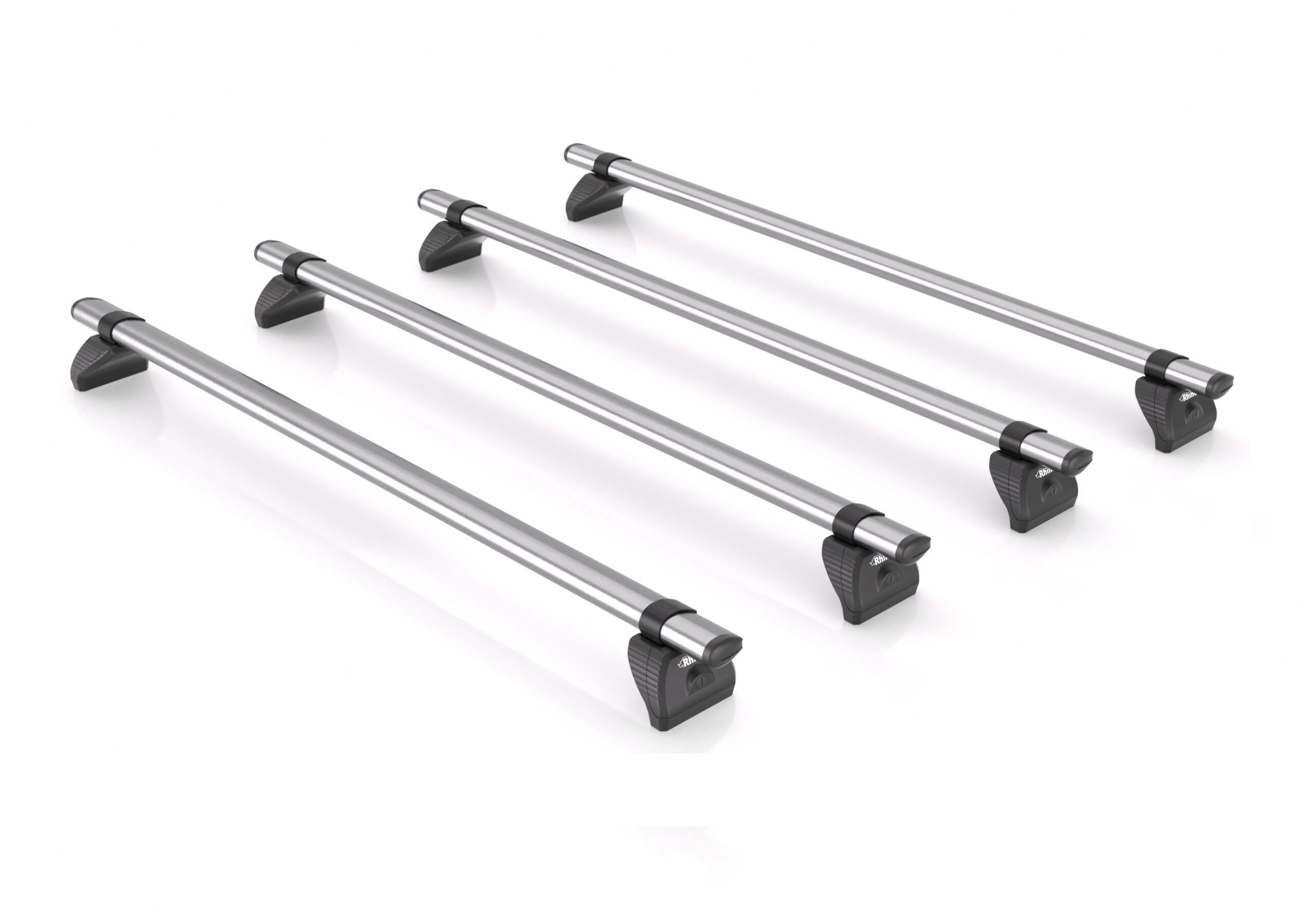 Renault Master L1 (SWB) H2 (high roof) (2010 to 2024):Rhino KammBar Fleet steel roof bars (4 bars) QA4FL
