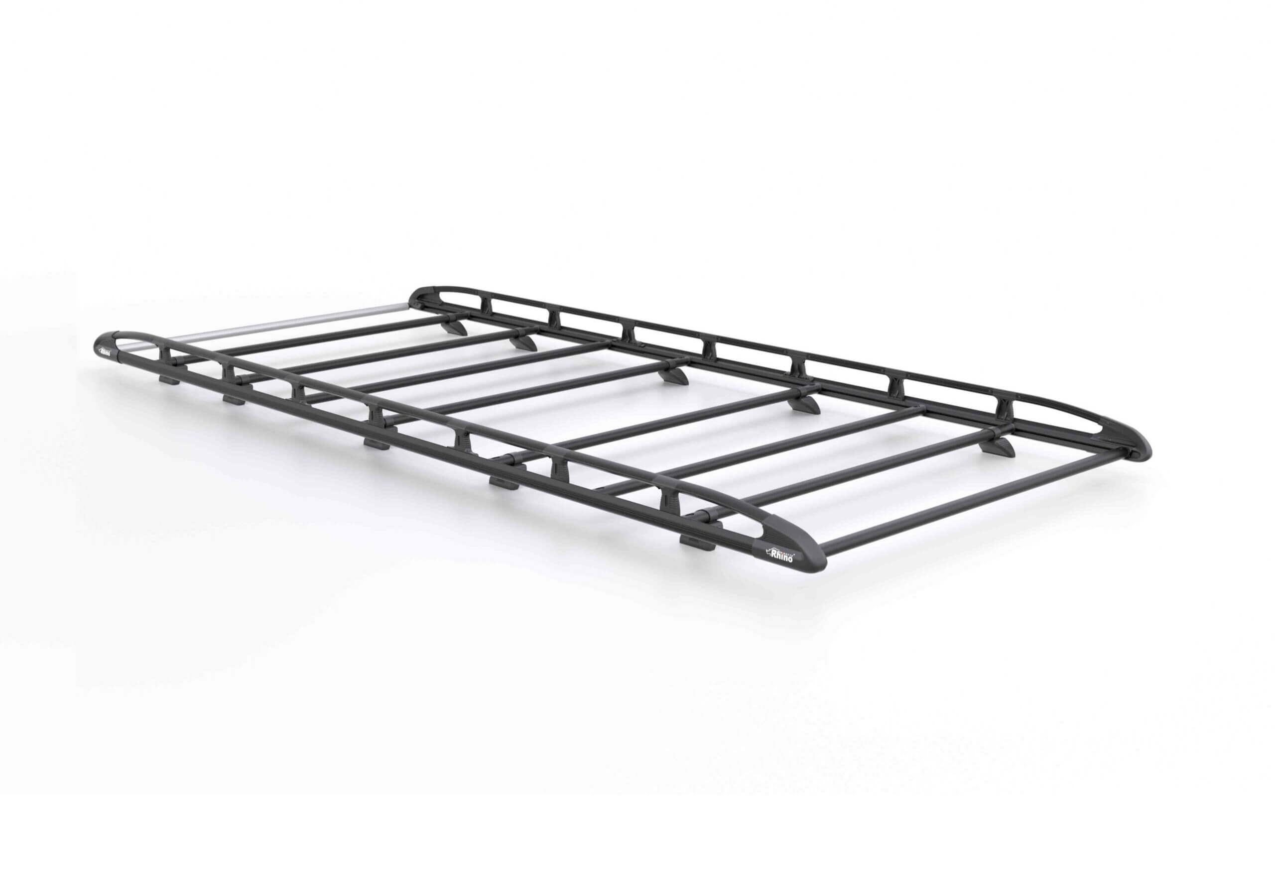 Renault Master L1 (SWB) H2 (high roof) (2010 to 2024):Rhino KammRack Black aluminium rack 300cm x 160cm no. B604