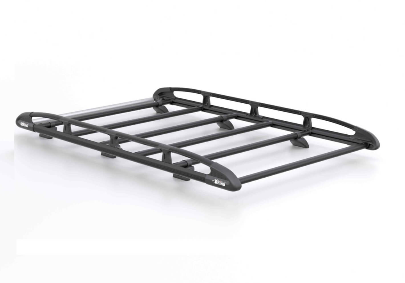 Citroen Dispatch L2 (standard) H1 (low roof) (2016 onwards):Rhino KammRack Black aluminium rack 240cm x 140cm no. B662