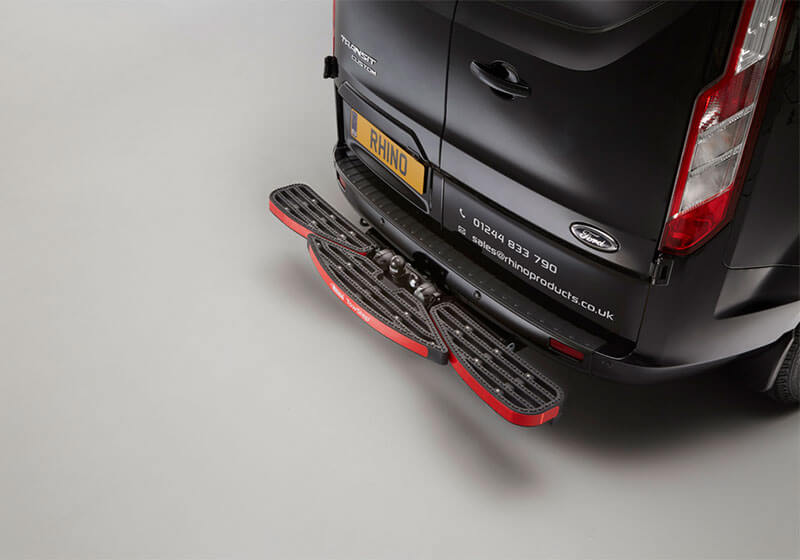 Ford Transit L3 (LWB) H3 (high roof) (2000 to 2014):Rhino TowStep Duo black (without reversing sensors) no. TS11B