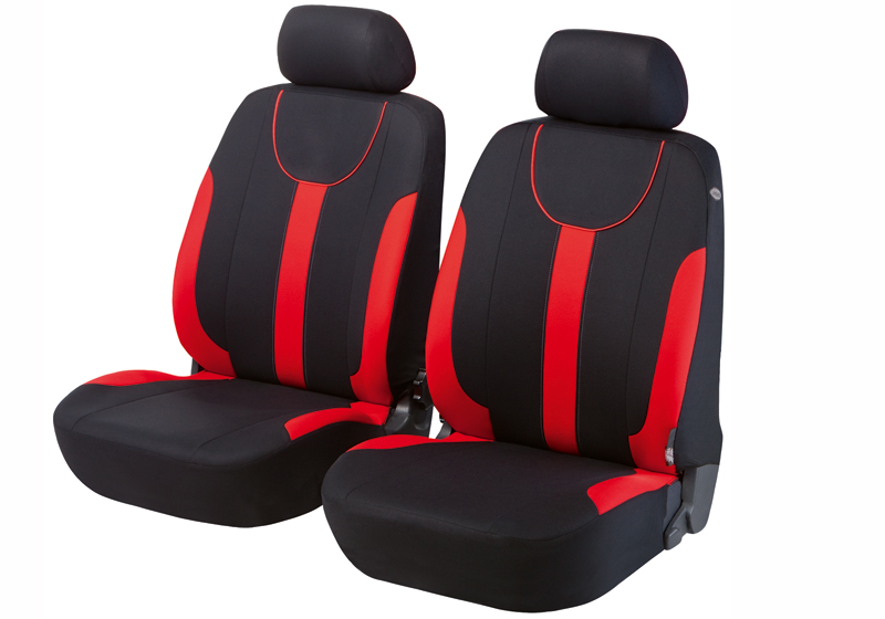 Ford Focus four door saloon (2005 to 2008):Walser seat covers, front seats only, Dorset red, 11962