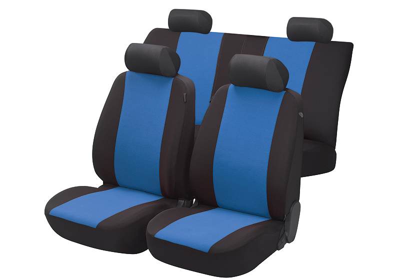Hyundai Accent four door saloon (2006 to 2010):Walser seat covers, full set, Flash blue, 12472