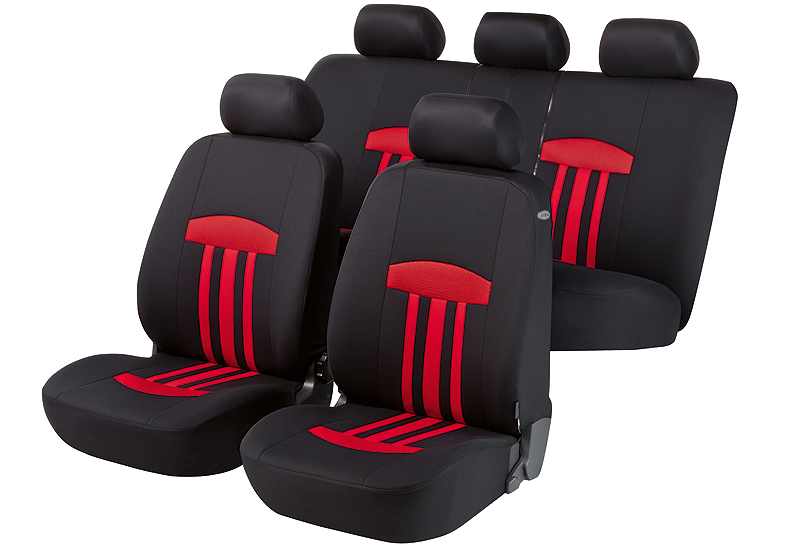 :Walser seat covers, full set, Kent red, 11813(car-specific)