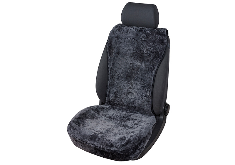 Walser Seat Cover Real Sheepskin Black 20069 - Sheepskin Car Seat Covers Uk