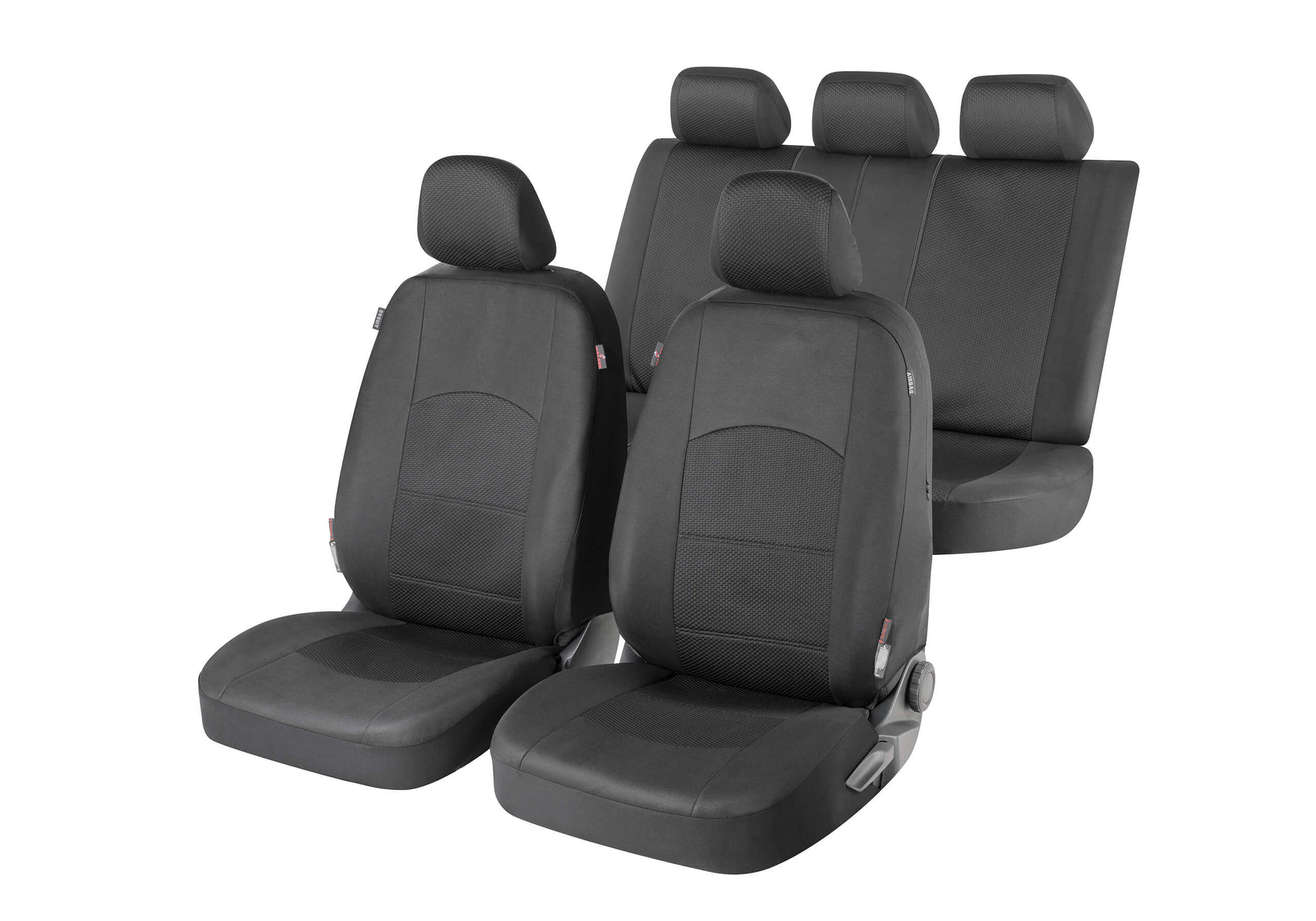 Kia Sportage five door (2010 to 2016):Walser ZIPP-IT seat covers, Derby black, 11834