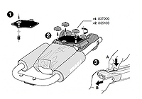 :Thule T-track bar adapters no. TU881 for Hull-a-Port kayak 835-1/837 carriers