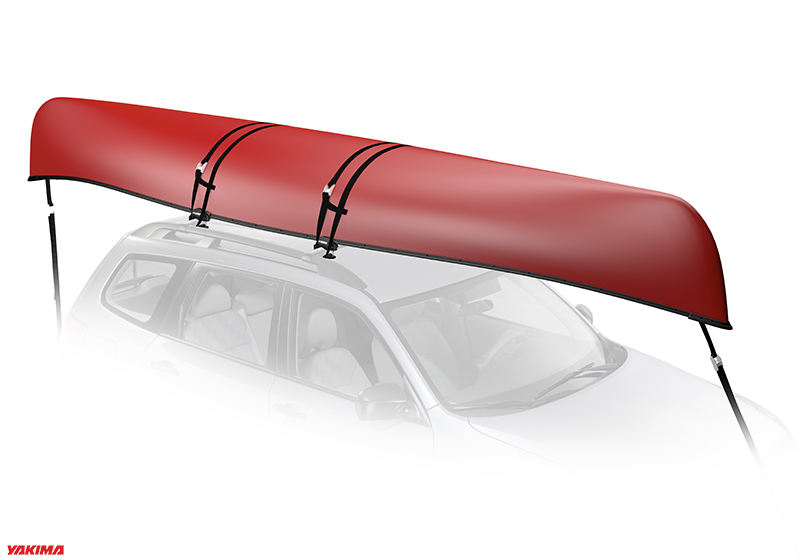 Yakima KeelOver canoe carrier with roof bars