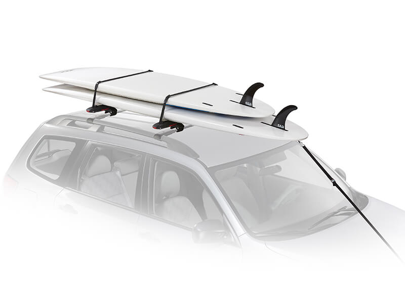 :Yakima SUP Dawg carrier with roof bars