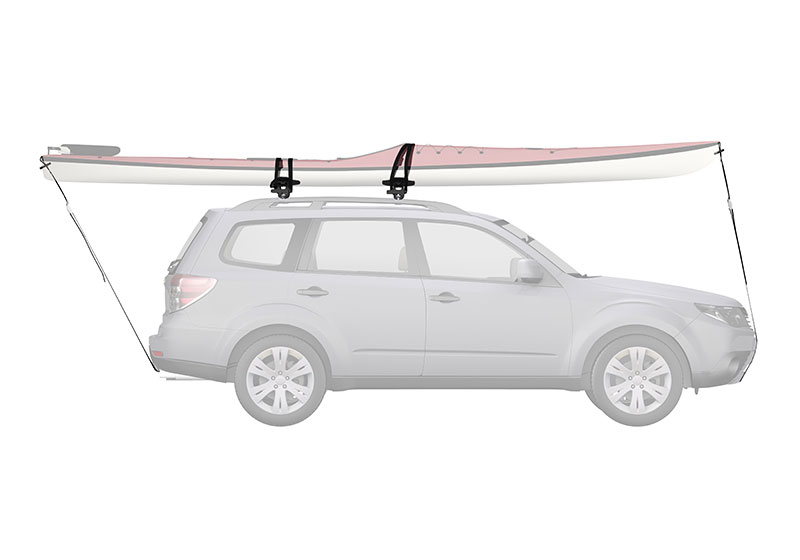 Yakima SweetRoll kayak carrier with roof bars