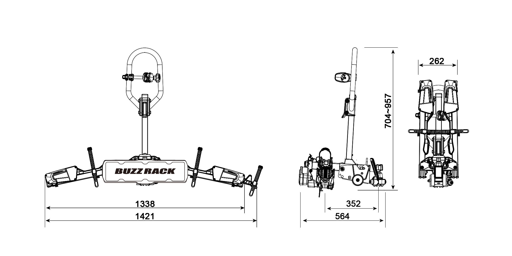 BUZZRACK Eazzy 4 technical specifications