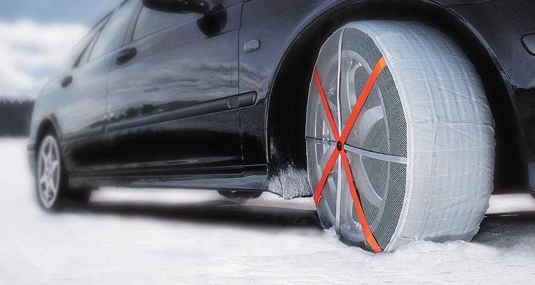 Husky Sumex Textile Winter Car Wheel Ice 255/40 R18 Frost & Snow Chain Socks for 18 Tyres 