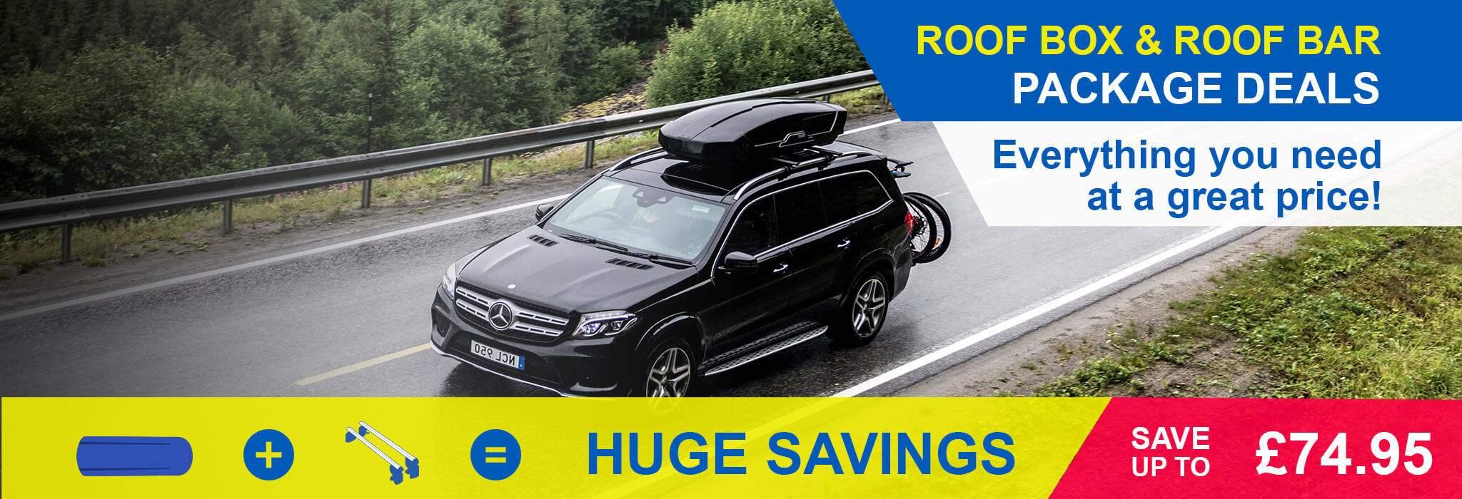 Roof Box & Bars Package Deals: Save when you buy your roof box and roof bars together