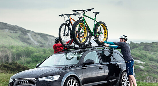 Roof mounted bikes