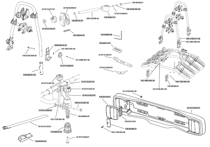 BUZZ RACK Quattro rack spare parts