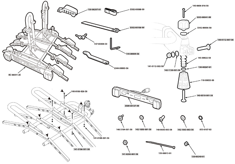 BUZZ RACK Buzzy Bee 4 rack spare parts