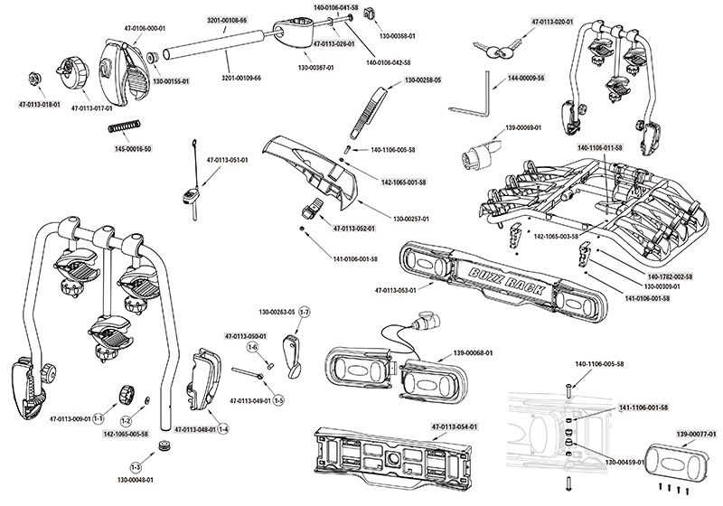 BUZZ RACK EasyTilt (Spark) rack spare parts