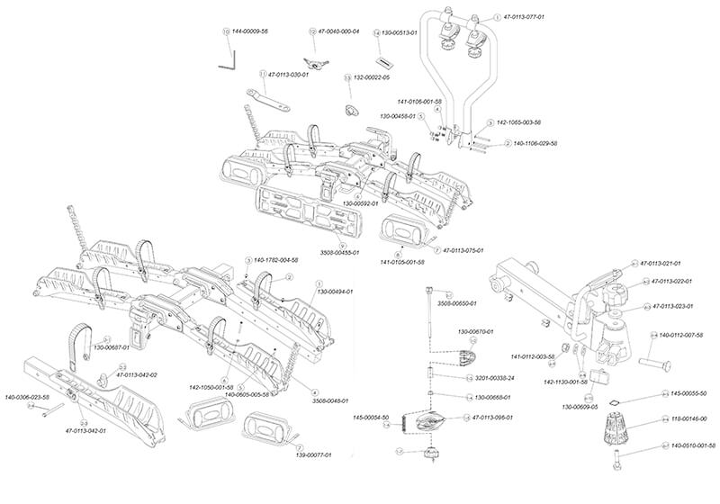 BUZZ RACK Scorpion rack spare parts