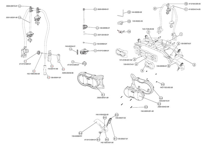 BUZZ RACK EasyTilt (Spark) rack spare parts