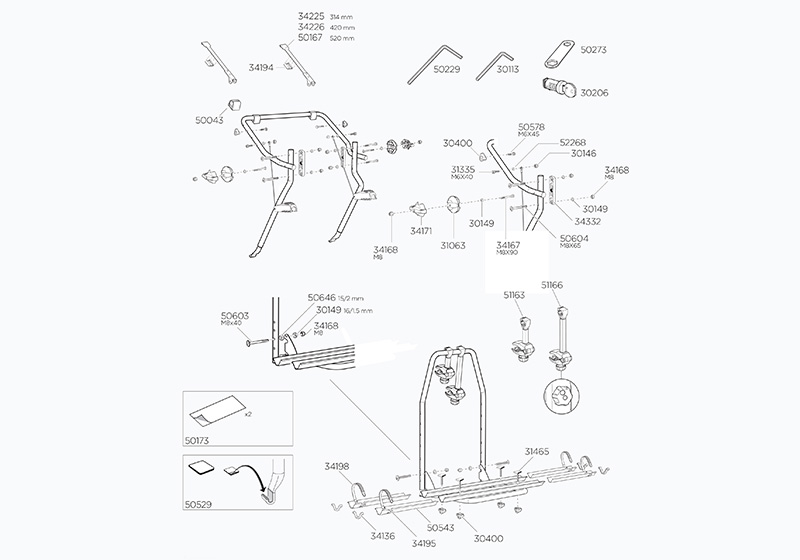 Thule 591 spare parts