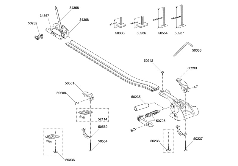 Thule OutRide spare parts