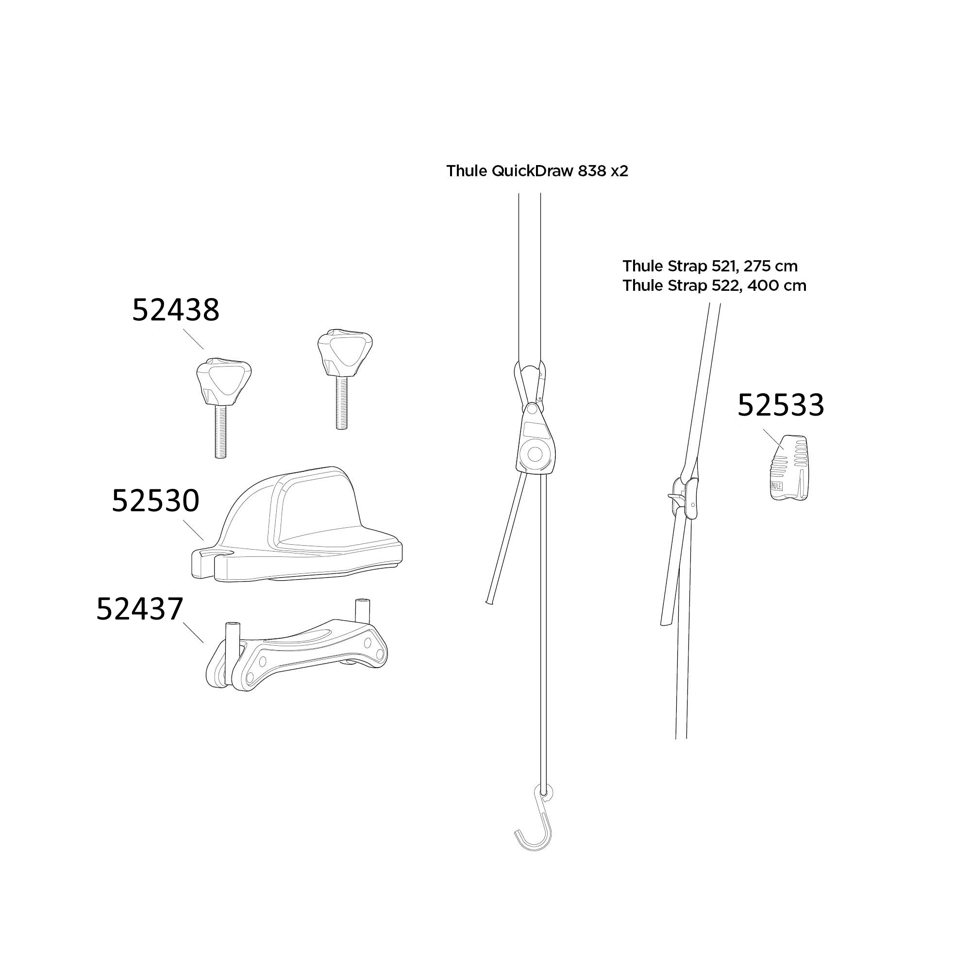 Thule 520-1 spare parts