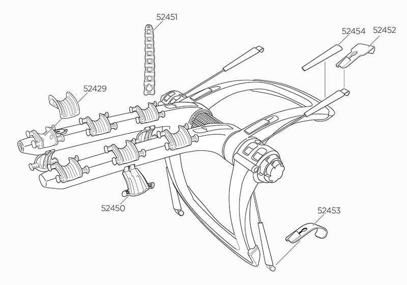 Thule 992 spare parts