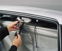 Hook around interior handles. Hook around interior handles.