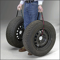 FASTY Smart strap with handle for carrying tyres lashing and luggage straps